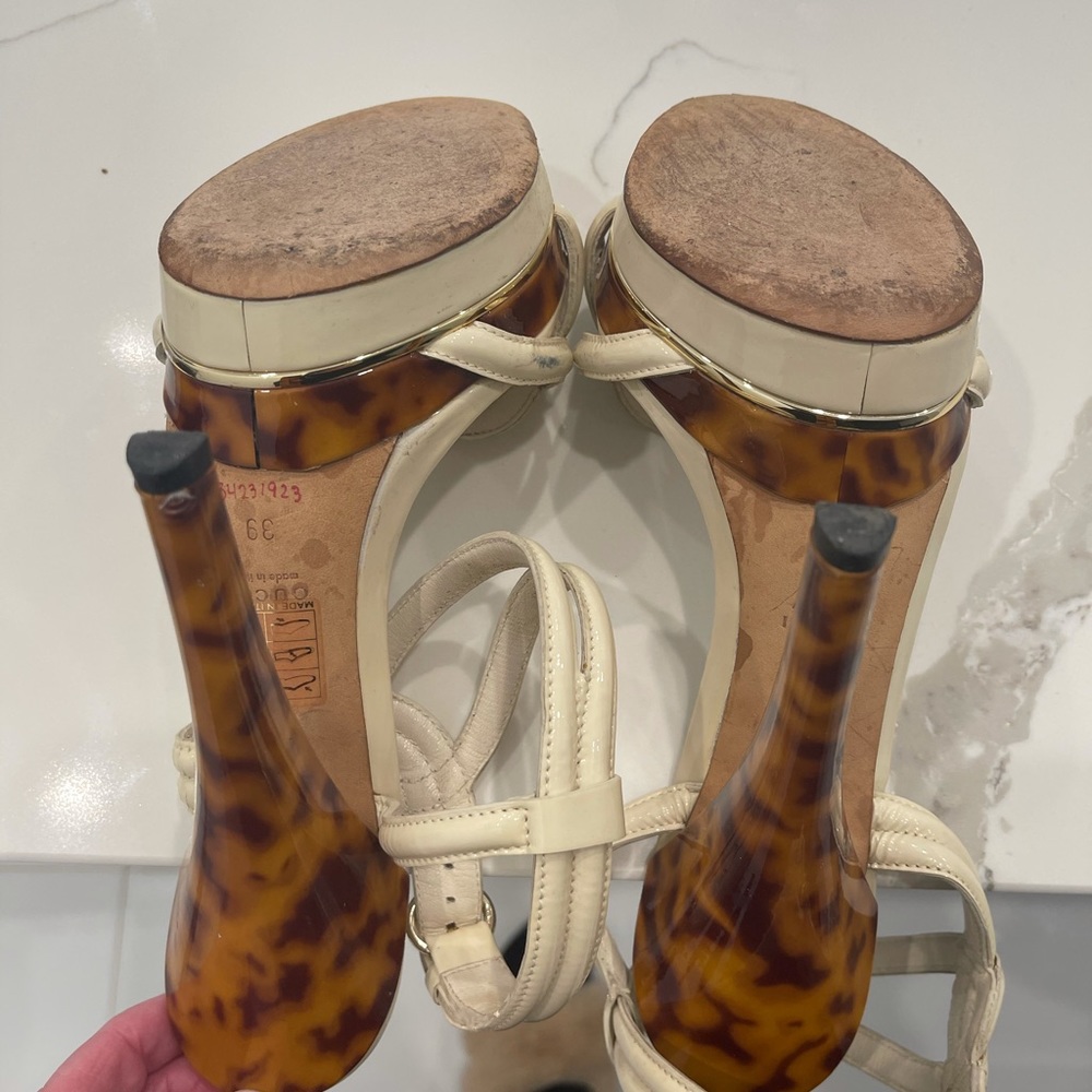 Gucci Platform Tortoise Shell Sandals - image 2